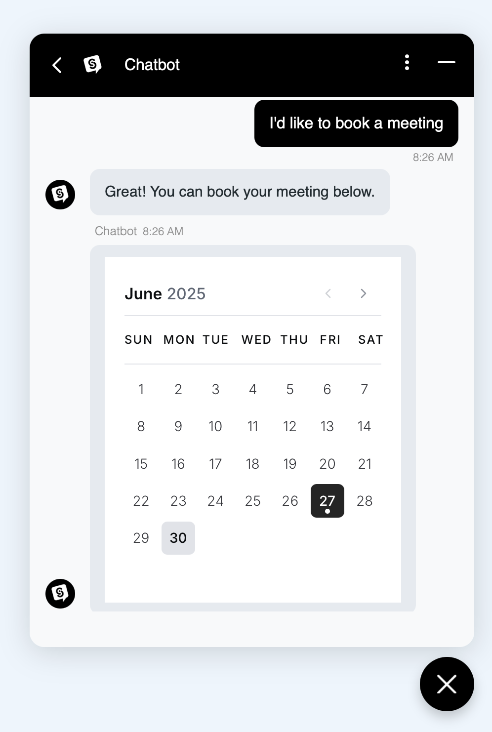 Cal.com AI Action configuration screen
